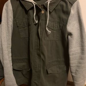 Utility and hoodie jacket